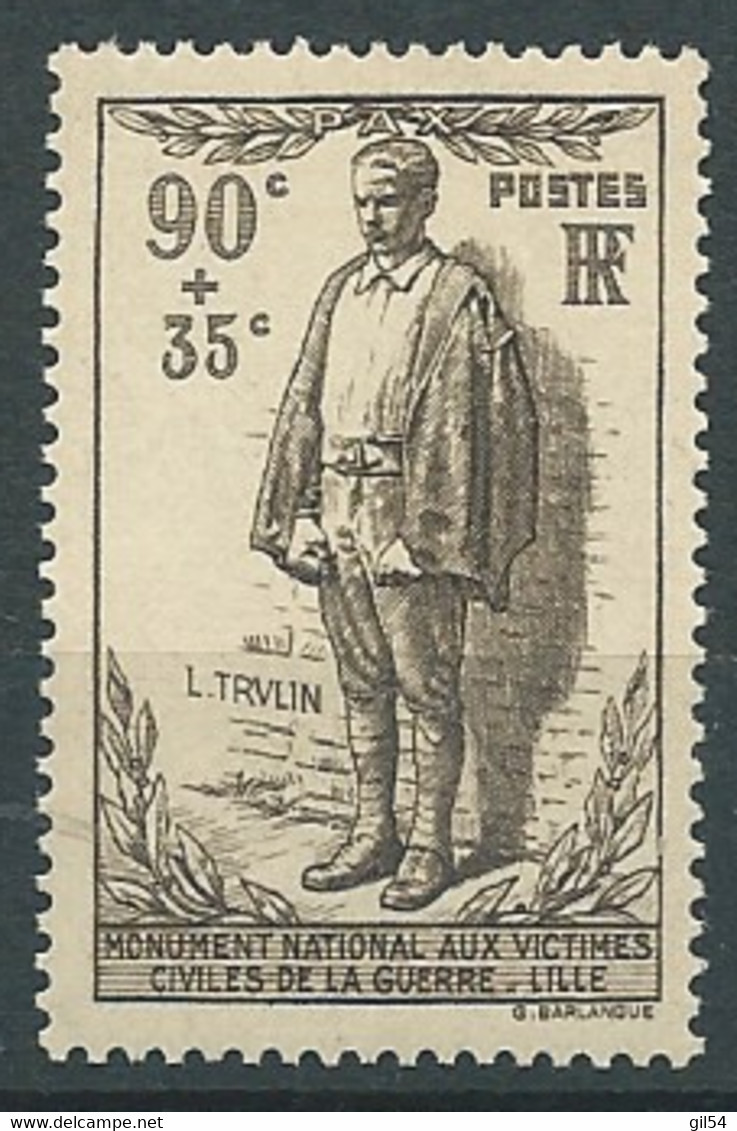 France Yvert N° 420 **  -  1 Valeur Neuve Sans Charnière  ( Cote Yvert = 20 Euros ) - BIP 6304 - Ongebruikt