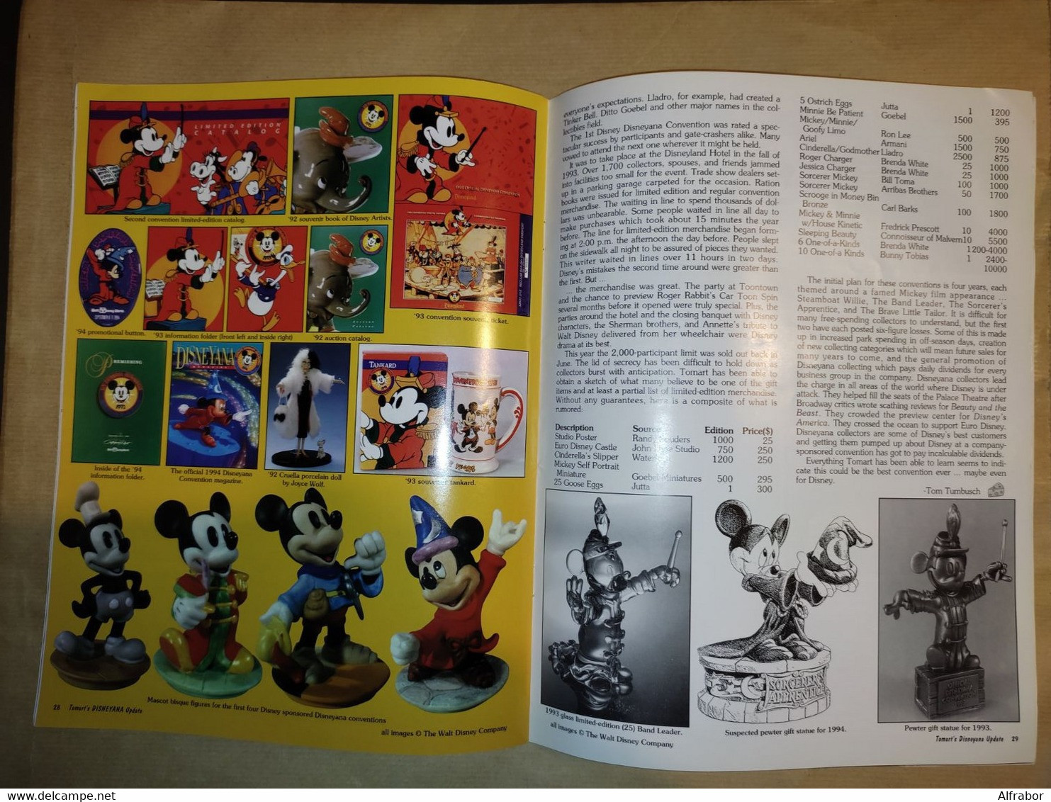 Tomart's DISNEYANA Update N°4 1994 Walt Disney Mickey Donald - Livres Sur Les Collections