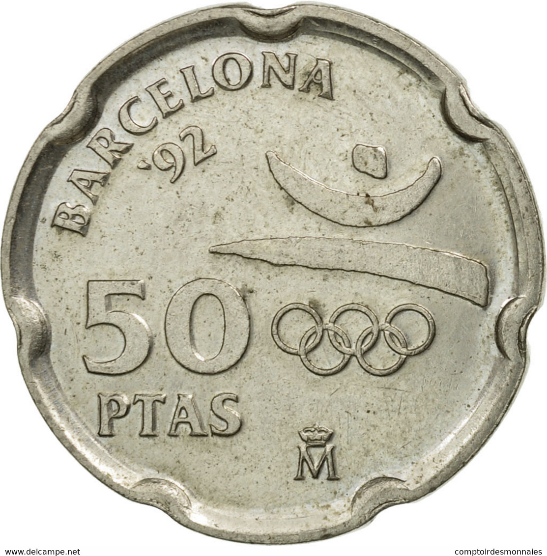 Monnaie, Espagne, Juan Carlos I, 50 Pesetas, 1992, Madrid, TB+, Copper-nickel - 50 Pesetas