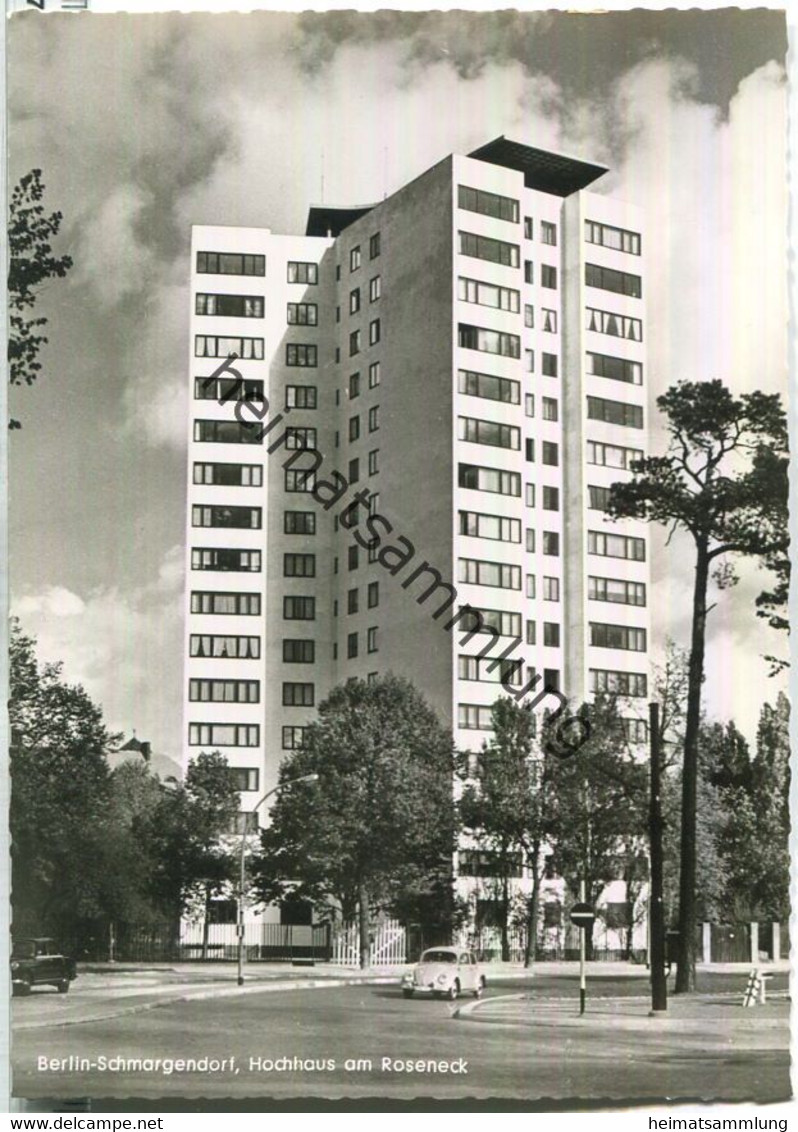 Berlin Schmargendorf - Hochhaus Am Roseneck - Foto-Ansichtskarte - Verlag Kunst Und Bild Berlin - Schmargendorf