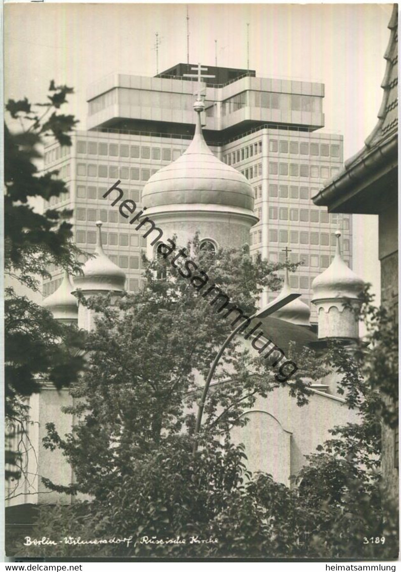 Berlin - Wilmersdorf - Russische Kirche - Popp-Karte Einzelhandabzug - Popp-Verlag Heidelberg - Wilmersdorf