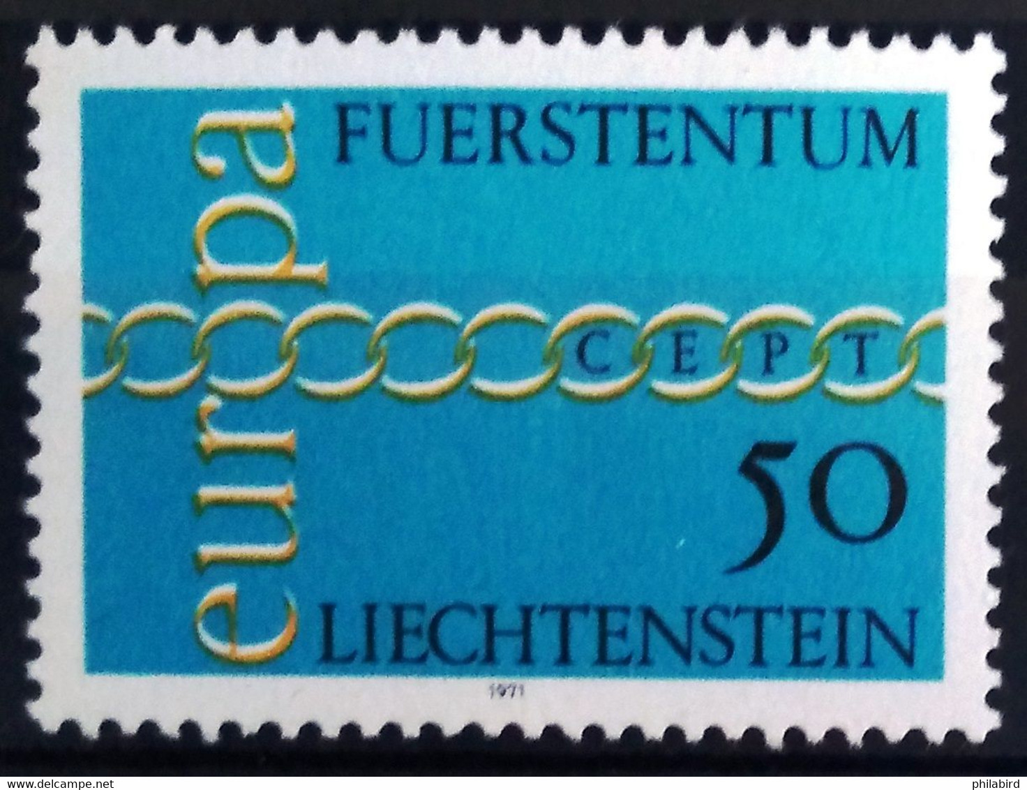 EUROPA 1971 - LIECHTENSTEIN                    N° 487                       NEUF* - 1971