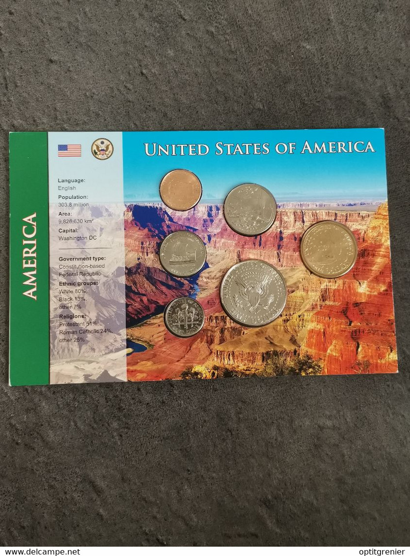 BLISTER MONNAIE DOLLAR UNC / COIN SET AMERICAN UNCIRCULATED / USA - Colecciones