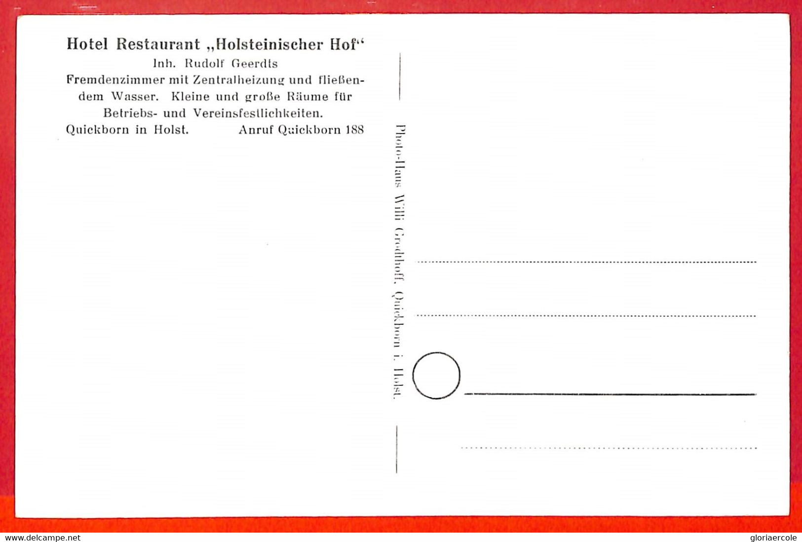 Aa7559  - Ansichtskarten VINTAGE  POSTCARD: GERMANY Deutschland - Quickborn HOTEL - Quickborn