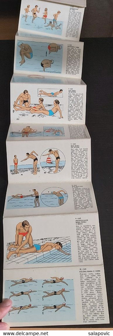 KINOGRAM OBUKA NEPLIVAČA - SLIDE SHOW BOOK, NON-SWIMMER TRAINING, YUGOSLAVIA 1969 - Natation