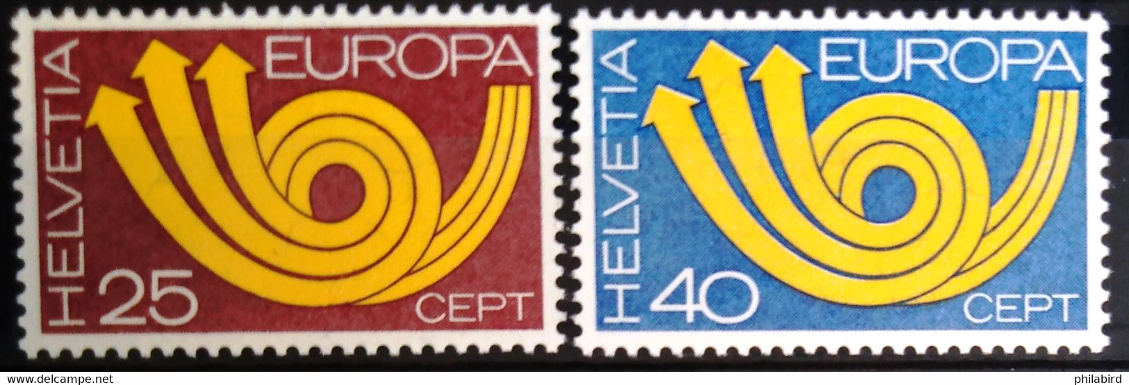 EUROPA 1973 - SUISSE                   N° 924/925                      NEUF** - 1973