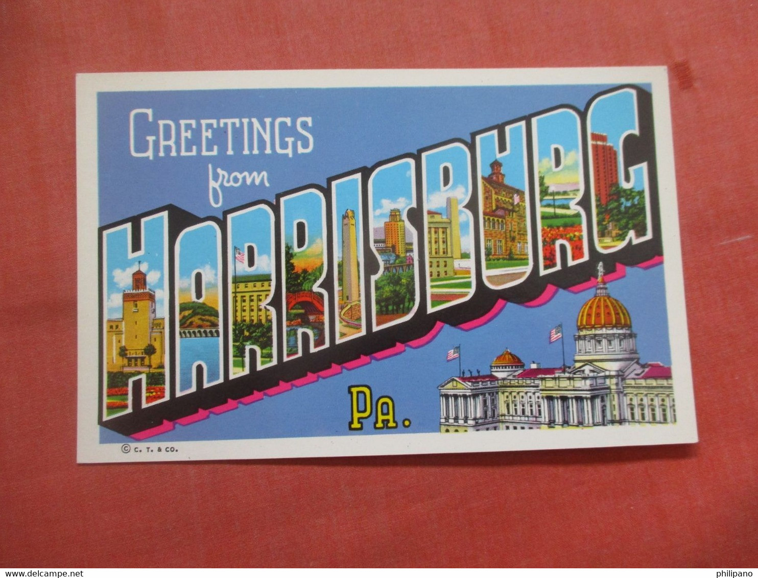 Greetings. Harrisburg  Pennsylvania   Ref  5412 - Harrisburg