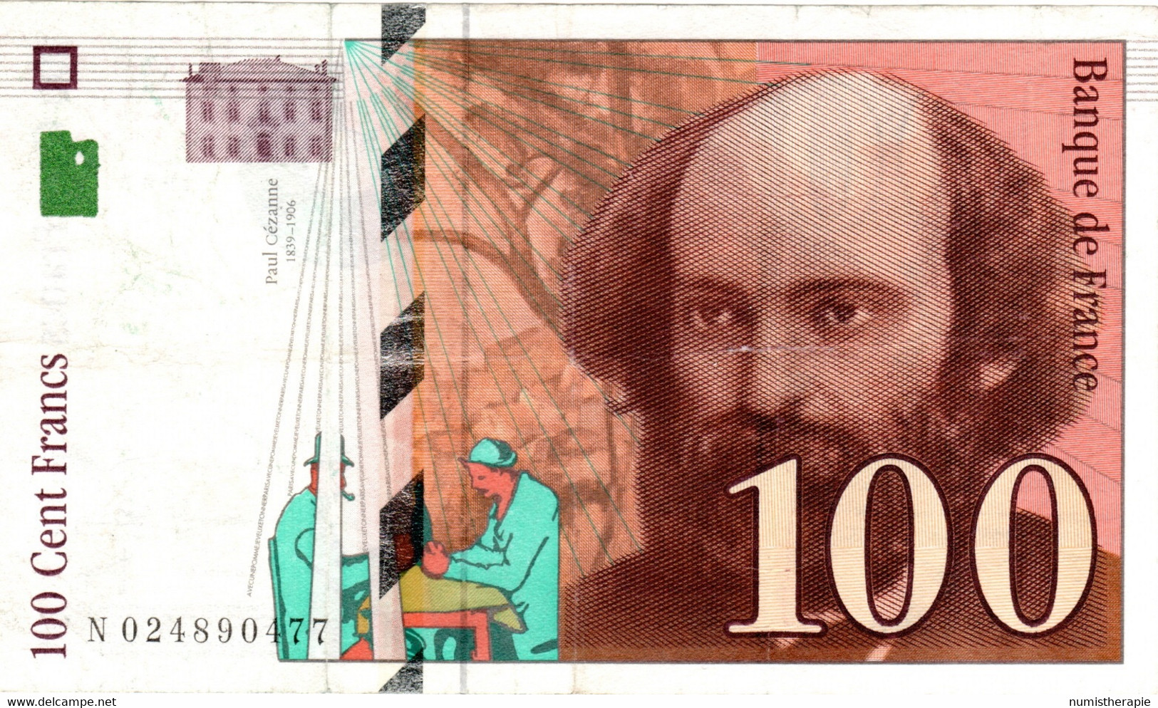 France : 100 Francs 1997 (bon état) - 100 F 1997-1998 ''Cézanne''