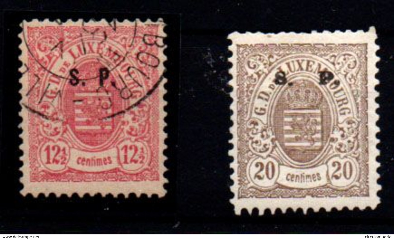 Luxemburgo (Servicio) Nº 81, 82. Año 1882/3 - Otros & Sin Clasificación