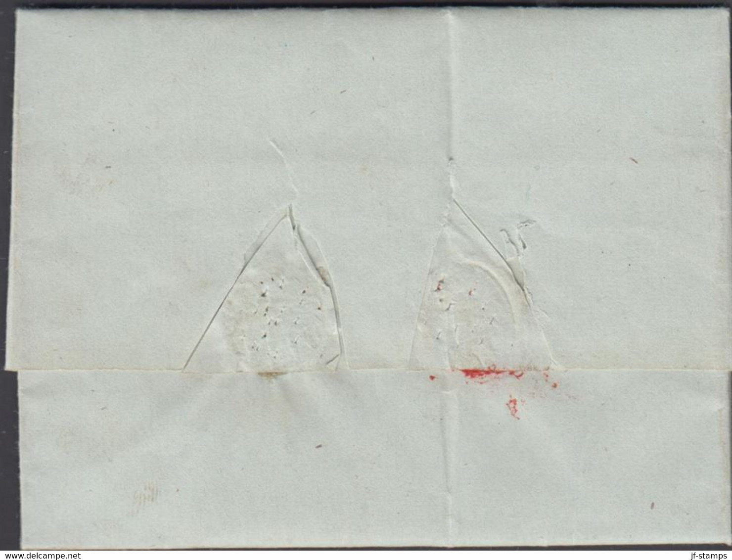 1855. NORGE. Small Beautiful Cover Dated Moen 1. November 1855. Portofri Sag. LUXUS.  - JF427638 - ...-1855 Préphilatélie