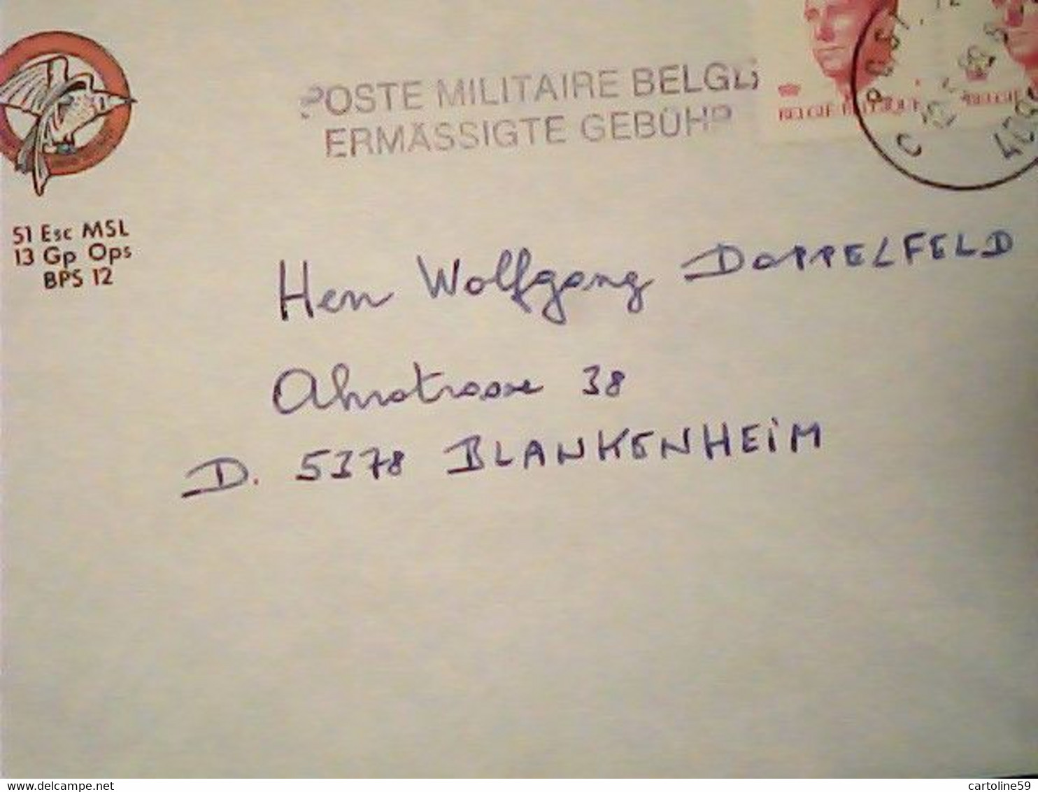 LETTRE:COVER 1989 Belgique Belgie POSTE MILITAIRE ERMASSIGTE GRBUHR   IL3602 - Autres & Non Classés