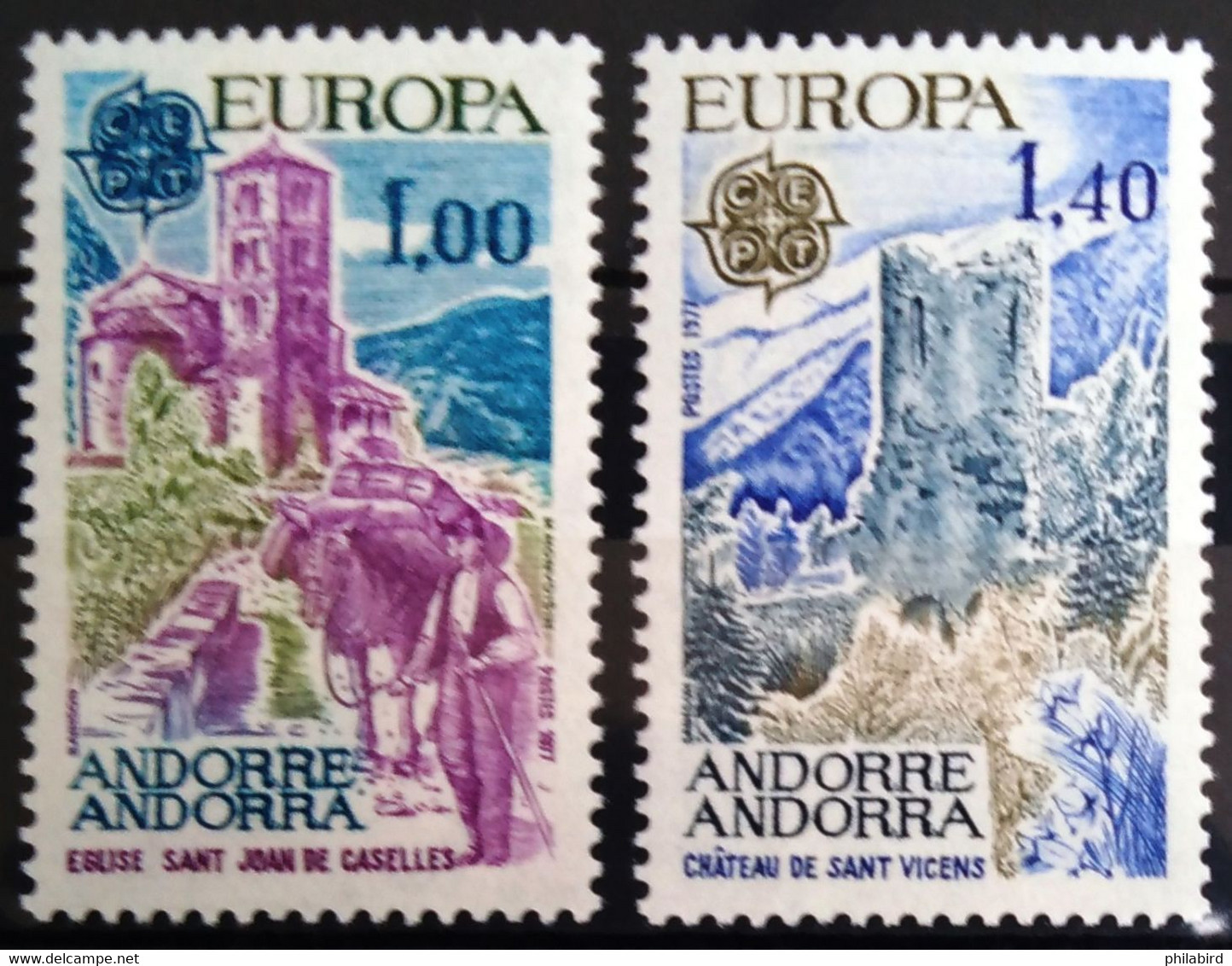 EUROPA 1977 - ANDORRE FRANCAIS                    N° 261/262                        NEUF** - 1977