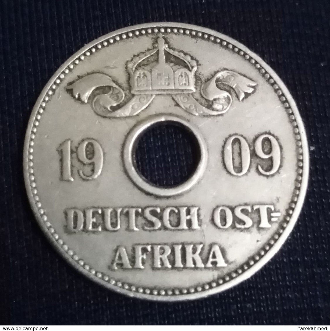 GERMAN EAST AFRICA , 10 Heller , 1909 J - WIHELM II , Hamburg , KM 12 , Gomaa - Deutsch-Ostafrika