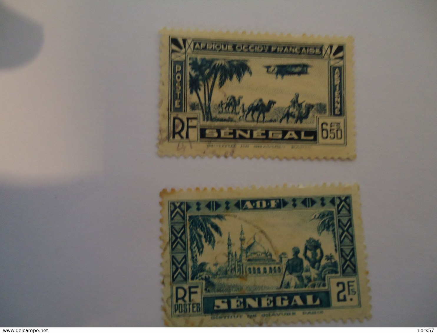 SENEGAL  2  USED STAMPS  CAMELS - Used Stamps