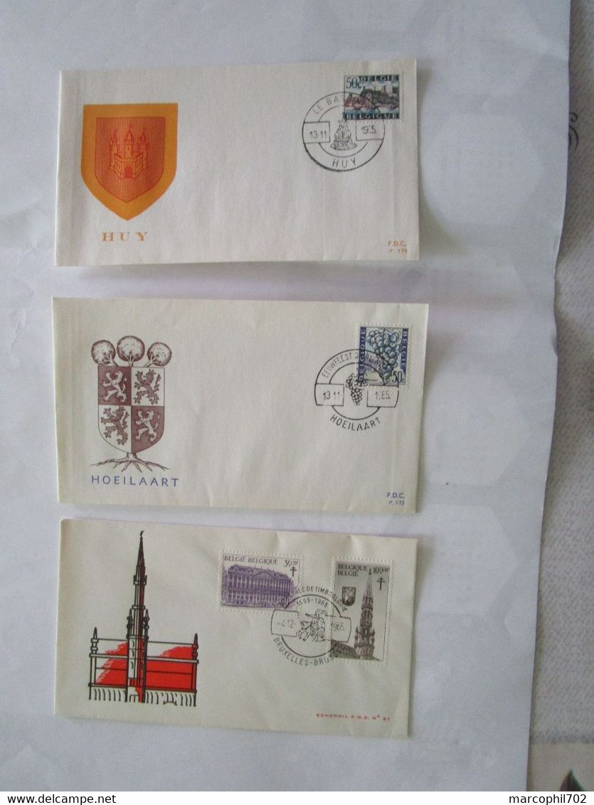 Lot De 10 FDC BELGIQUE - Non Classés