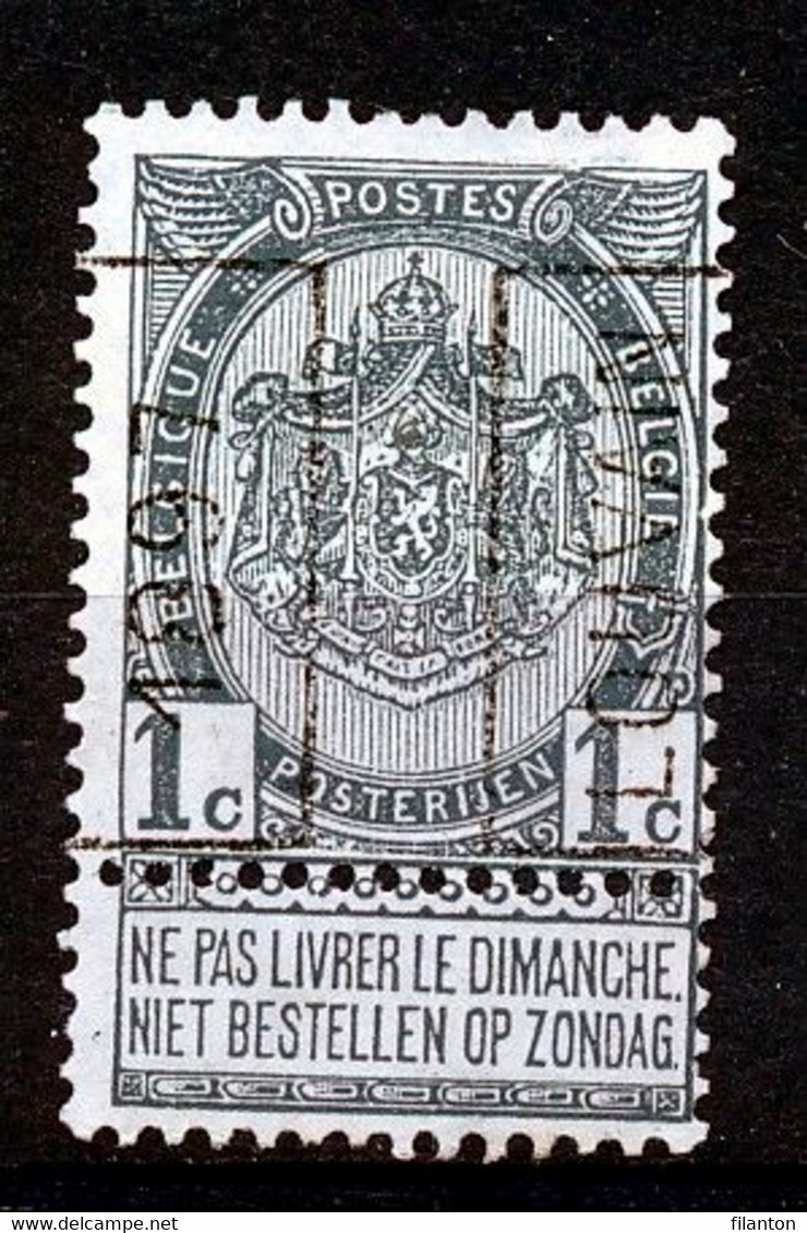 BELGIE - Preo Nr 100A - "LOUVAIN 1897" - (ref. 3714) - ROLLER PRECANCELS - Handrol Préos à Roulette - Roller Precancels 1894-99