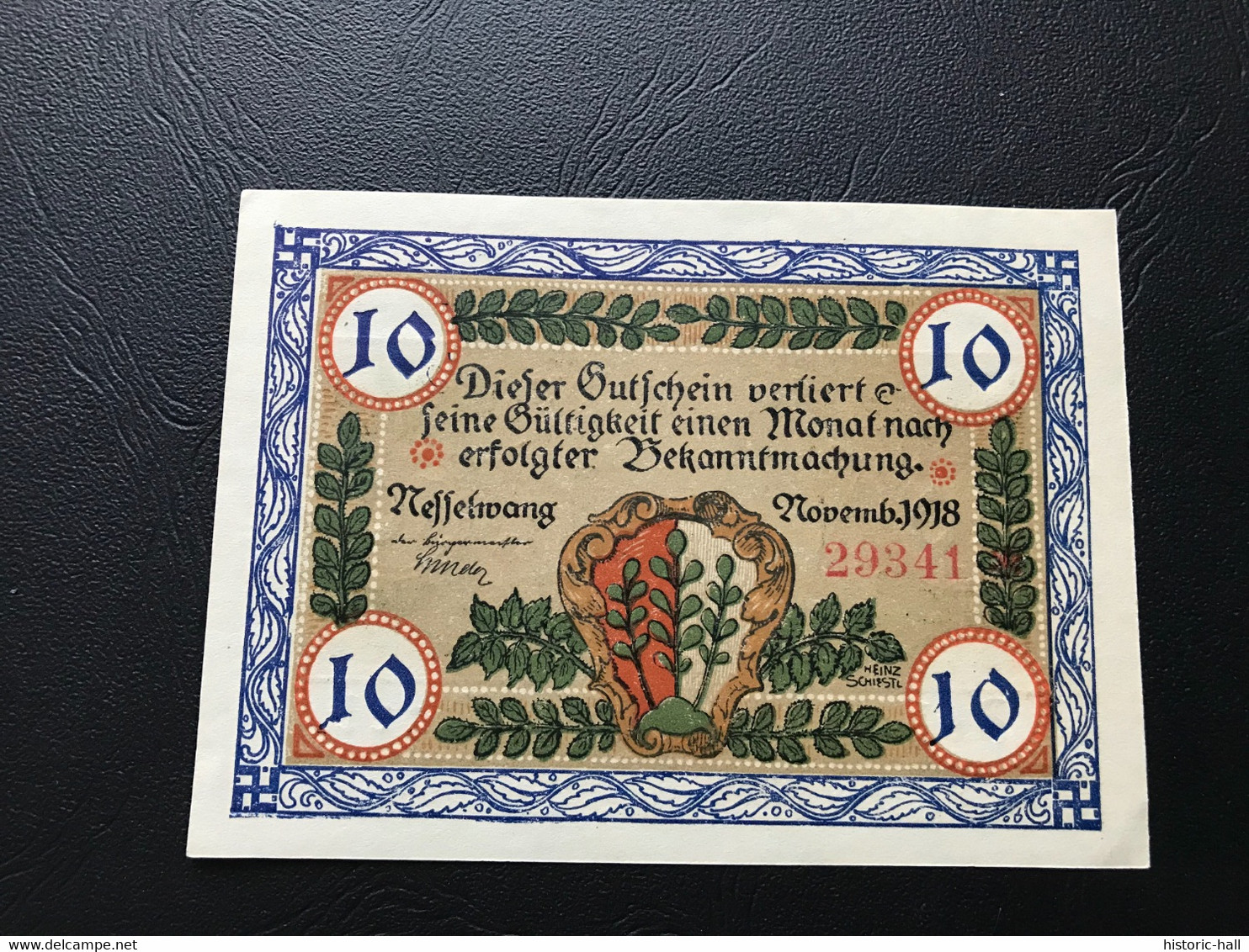 Notgeld - Billet Necéssité Allemagne - 10 Mark  - Nesselwang   - Novembre 1918 - Non Classés