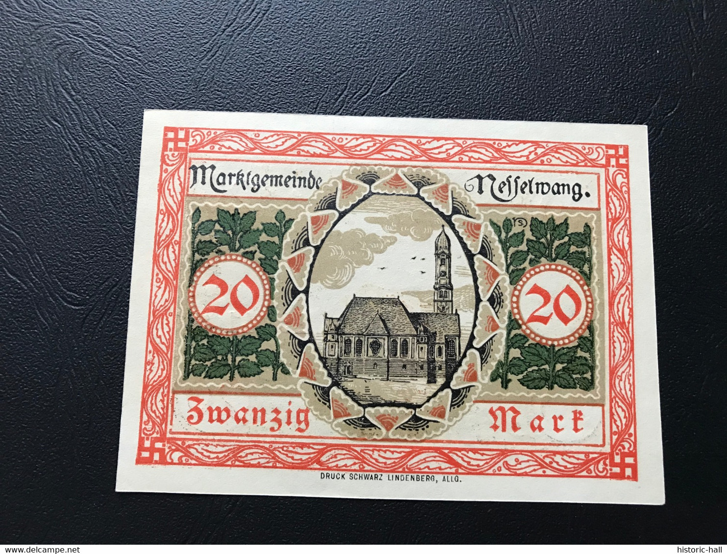 Notgeld - Billet Necéssité Allemagne - 20 Mark  - Nesselwang   - Novembre 1918 - Non Classés