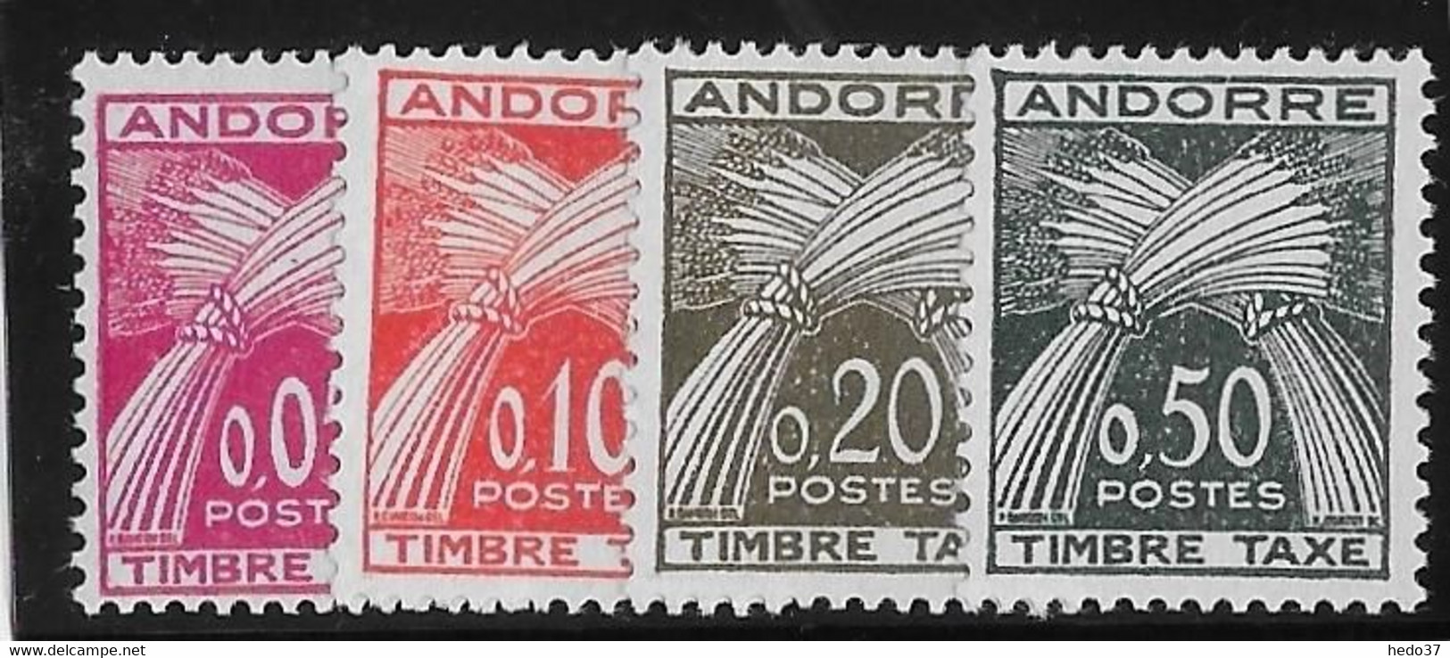 Andorre Taxe N°42/45 - Neuf ** Sans Charnière - TB - Unused Stamps