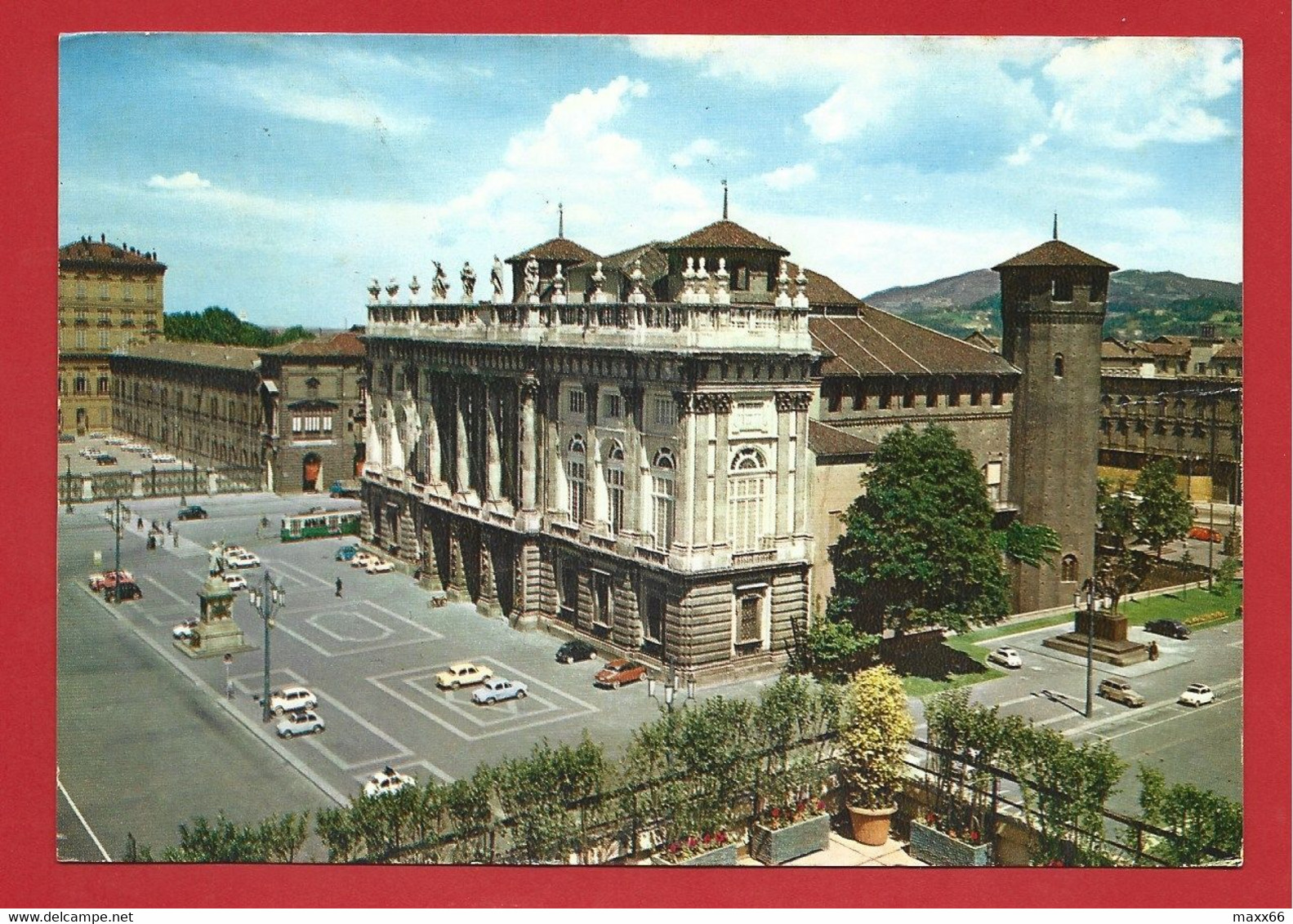 CARTOLINA VG ITALIA - TORINO - Palazzo Madama E Piazza Castello - 10 X 15 - 1963 - Palazzo Madama