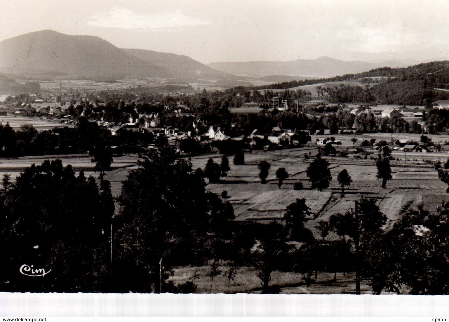 ANOULD  -  CPSM  -  Vue De La Souche  -  Au Fond, La Papeterie - Anould