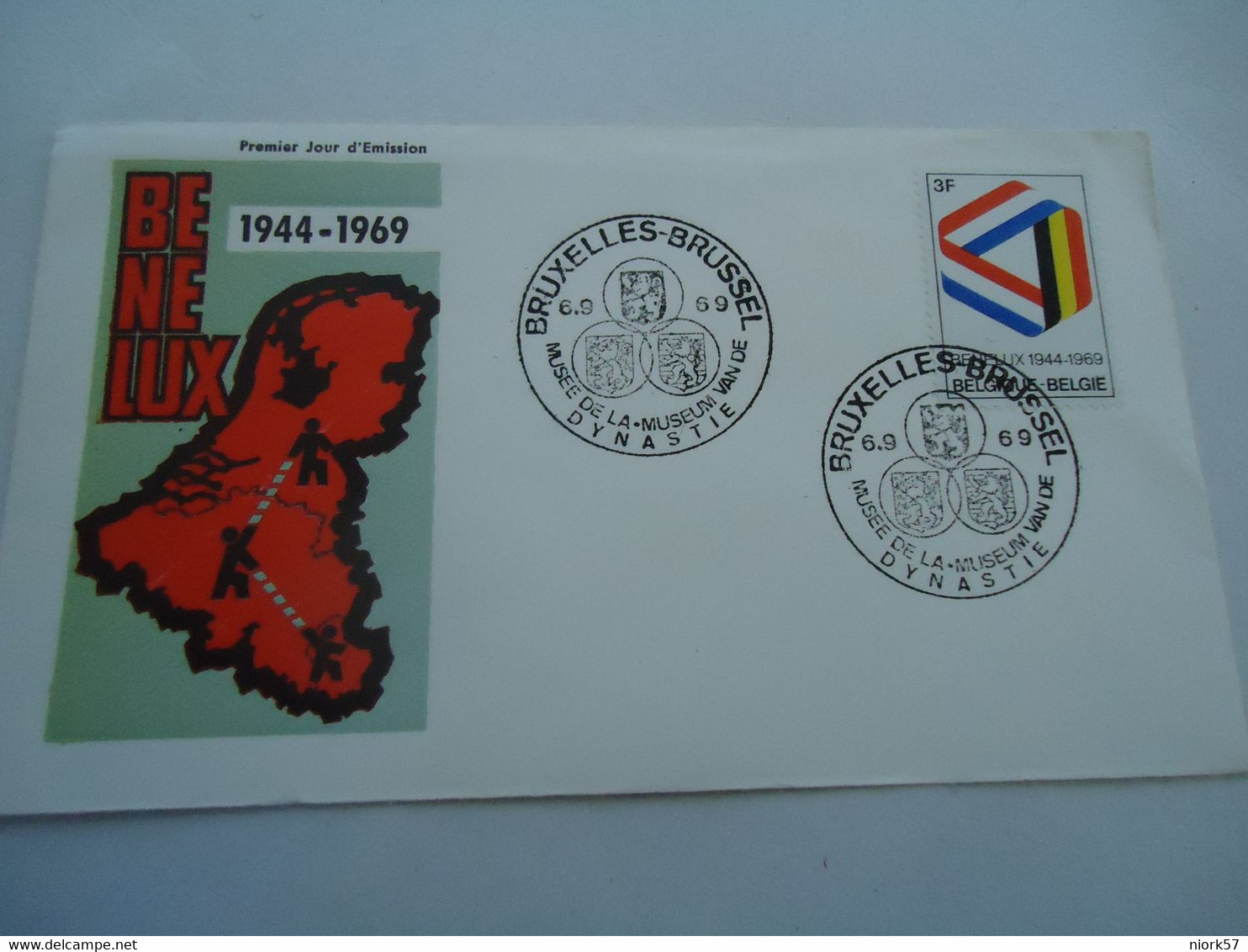 BELGIUM COVER 1969 BENELUX - Non Classés