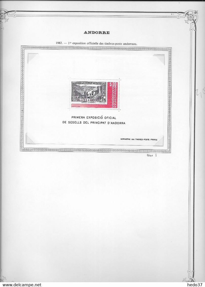 Andorre Blocs Feuillets - Collection Vendue Page Par Page - Timbres Neufs ** Sans Charnière - TB - Blocks & Kleinbögen