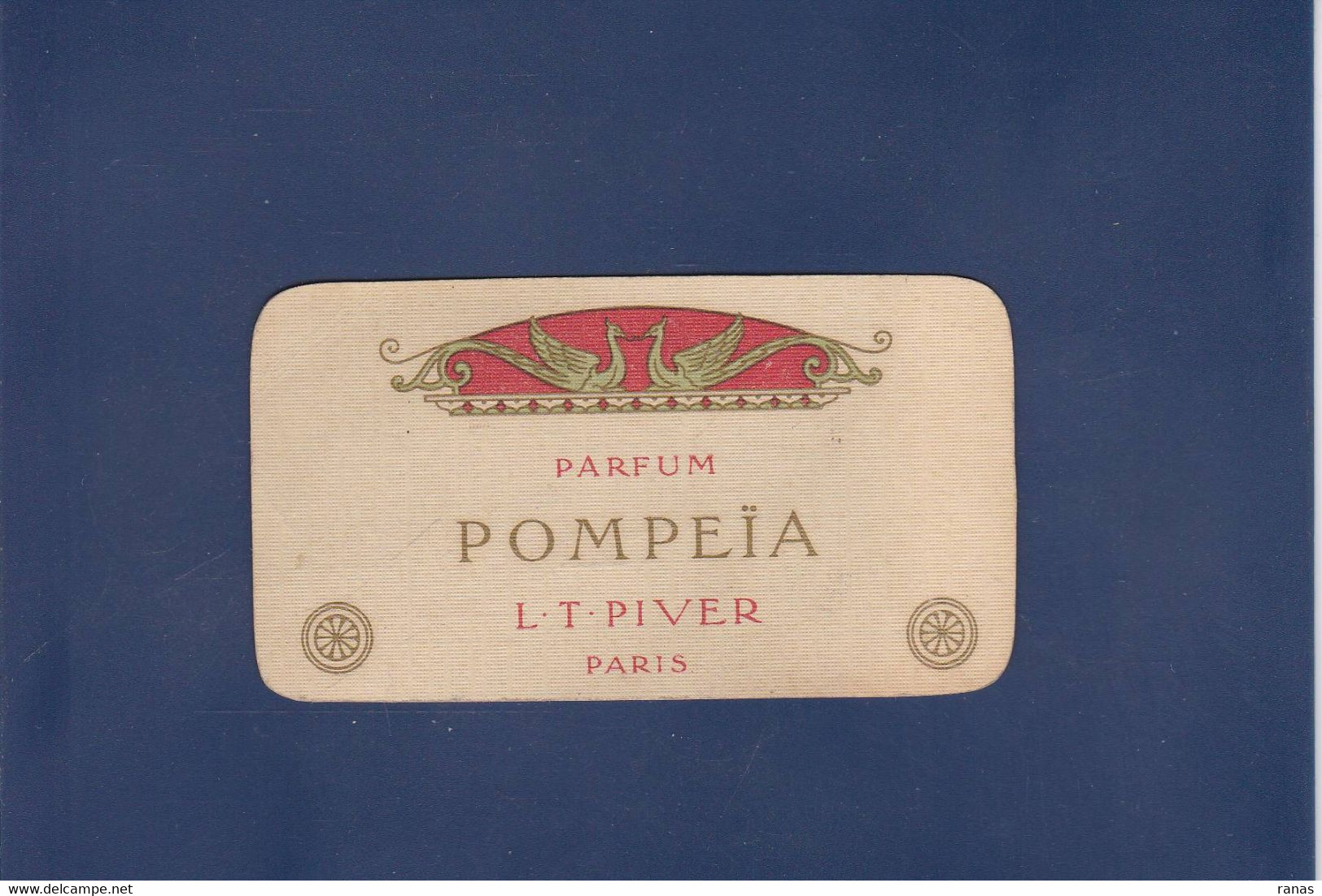 Carte Parfumée Pompéïa Piver Calendrier 1914 - Oud (tot 1960)