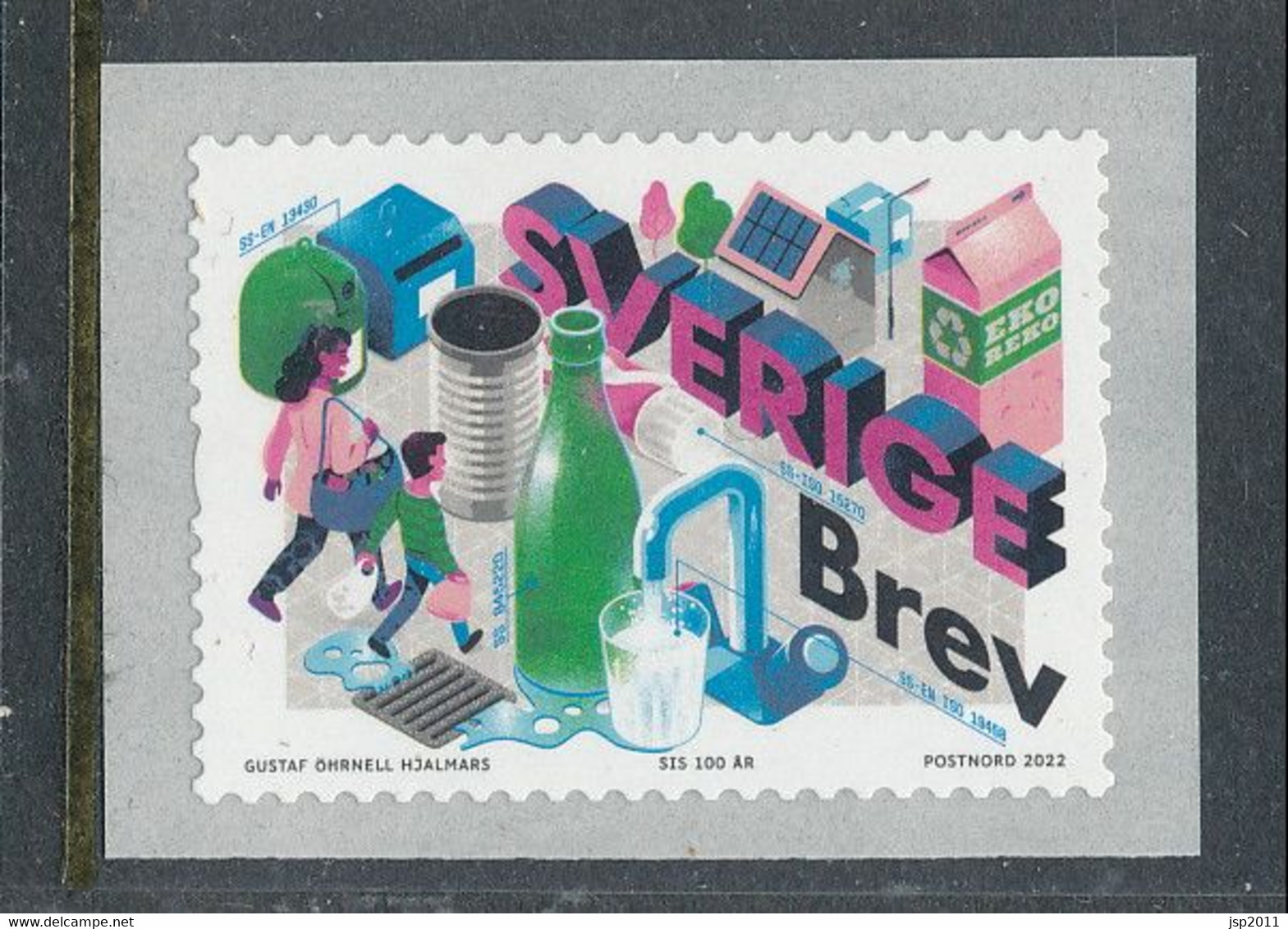 Sweden 2022. Facit # 3414. SIS 100 Years Coil. MNH (**) - Ungebraucht