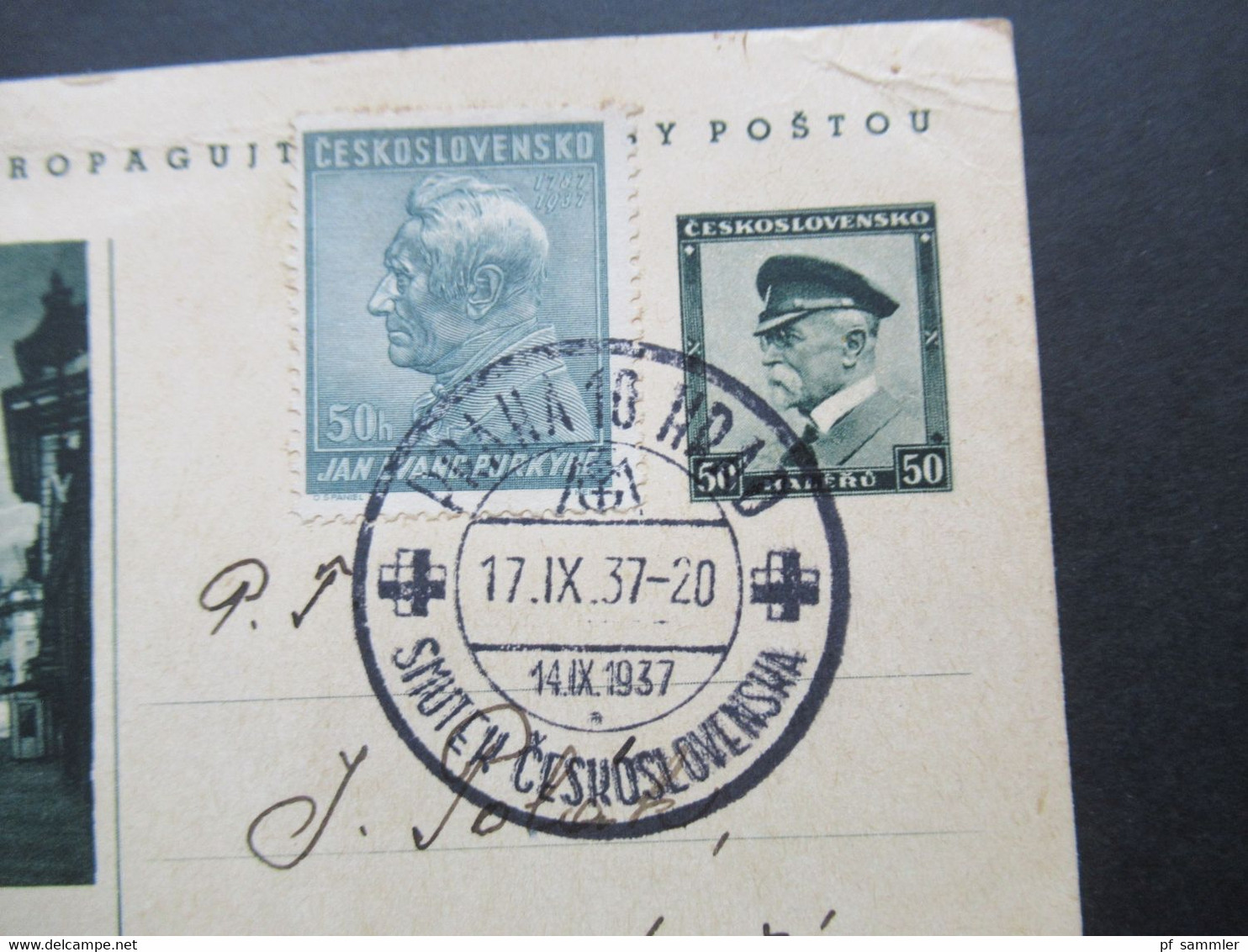 CSSR Tschechoslowakei 1930er Jahre Bildpostkarten 11 Stück teilweise Bedarf aber auch Sonderstempel