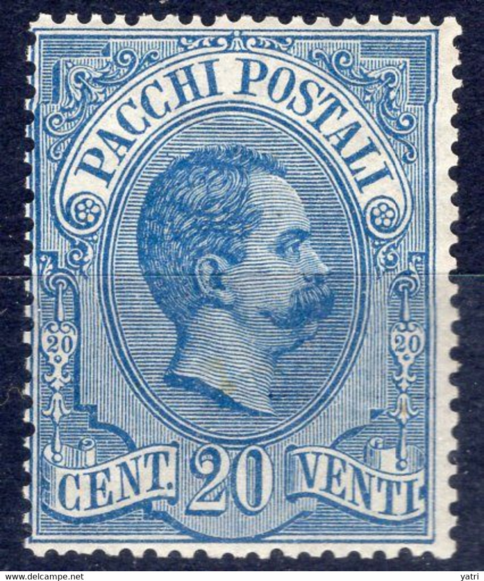 Regno D'Italia (1884) - Pacchi Postali, 20 Cent. **   Siglato - Pacchi Postali