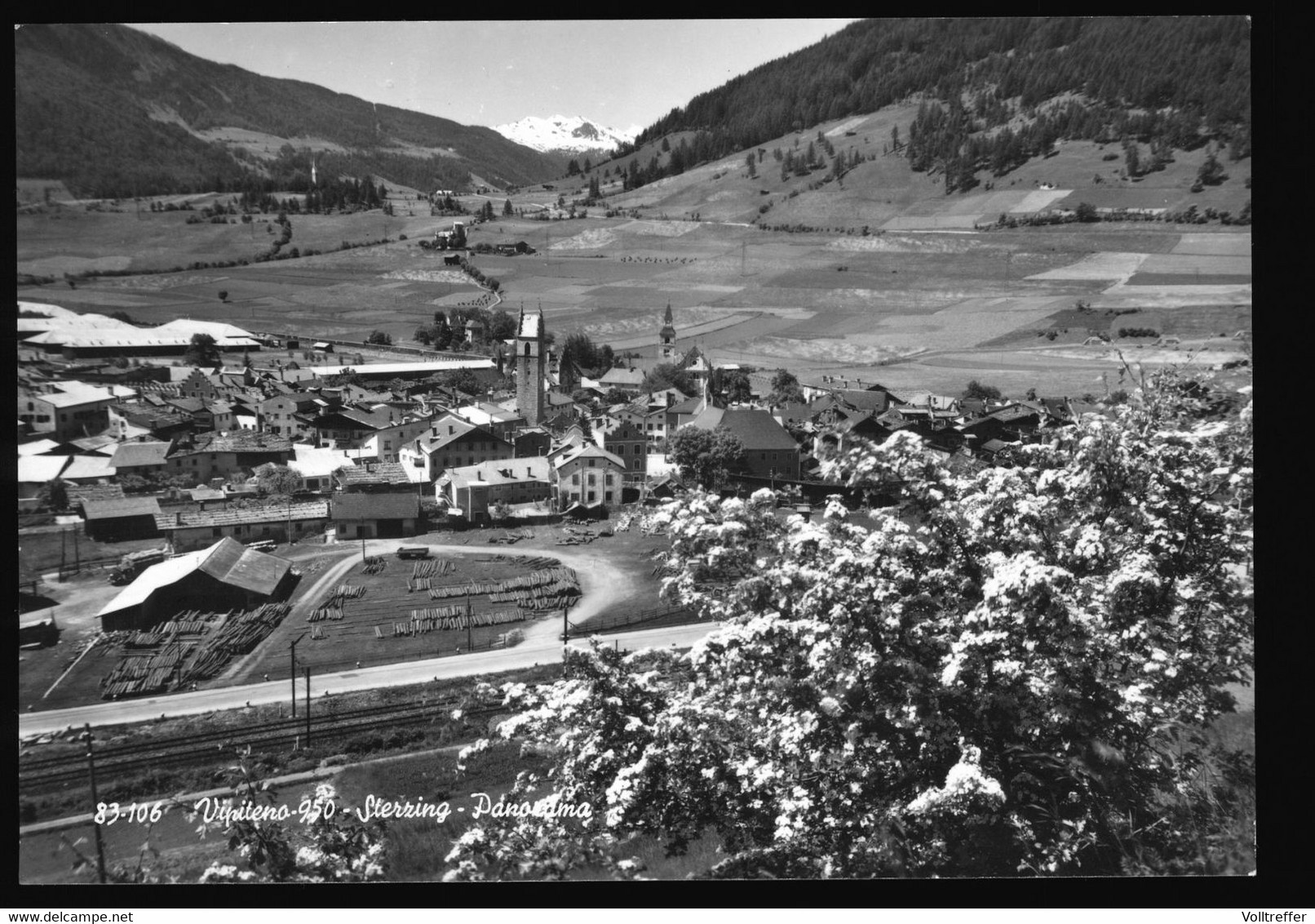 Orig. Foto AK 60er Jahre, Vipiteno Sterzing Panorama, Ortspartie Aus Der Vogelschau - Vipiteno