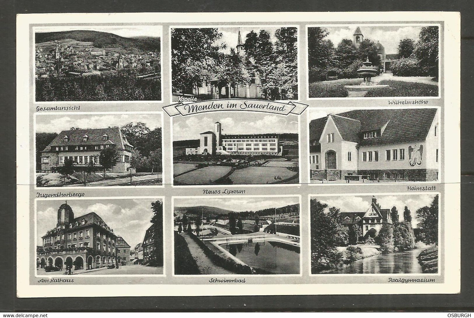 GERMANY. POSTCARD. MENDEN IN SAUERLAND. CRAMERS. USED - Menden