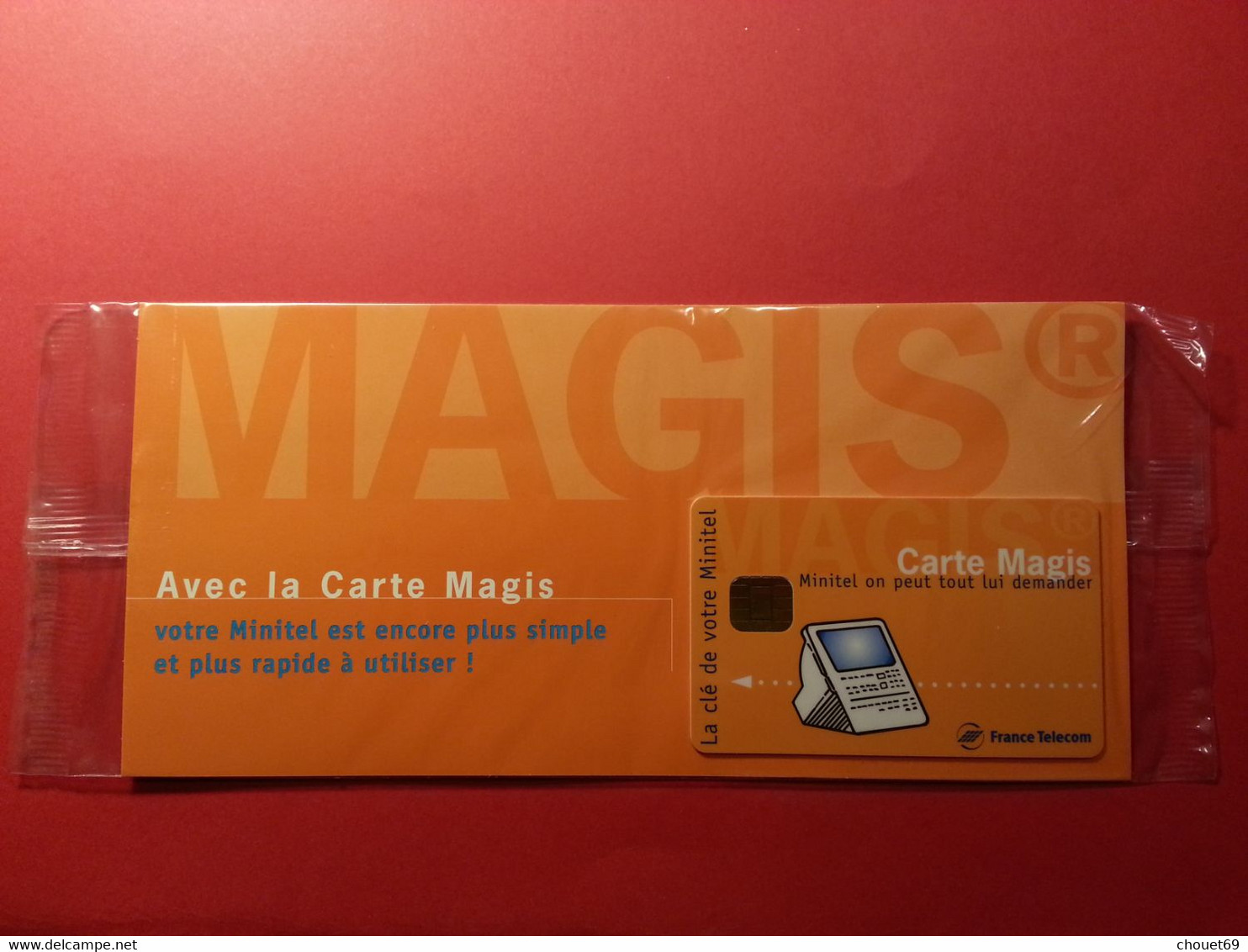 Carte MAGIS France Telecom Orange Clé Du Minitel Avec Encart Sous Blister NEUVE écran Clair Modèle 1 - Herkunft Unbekannt