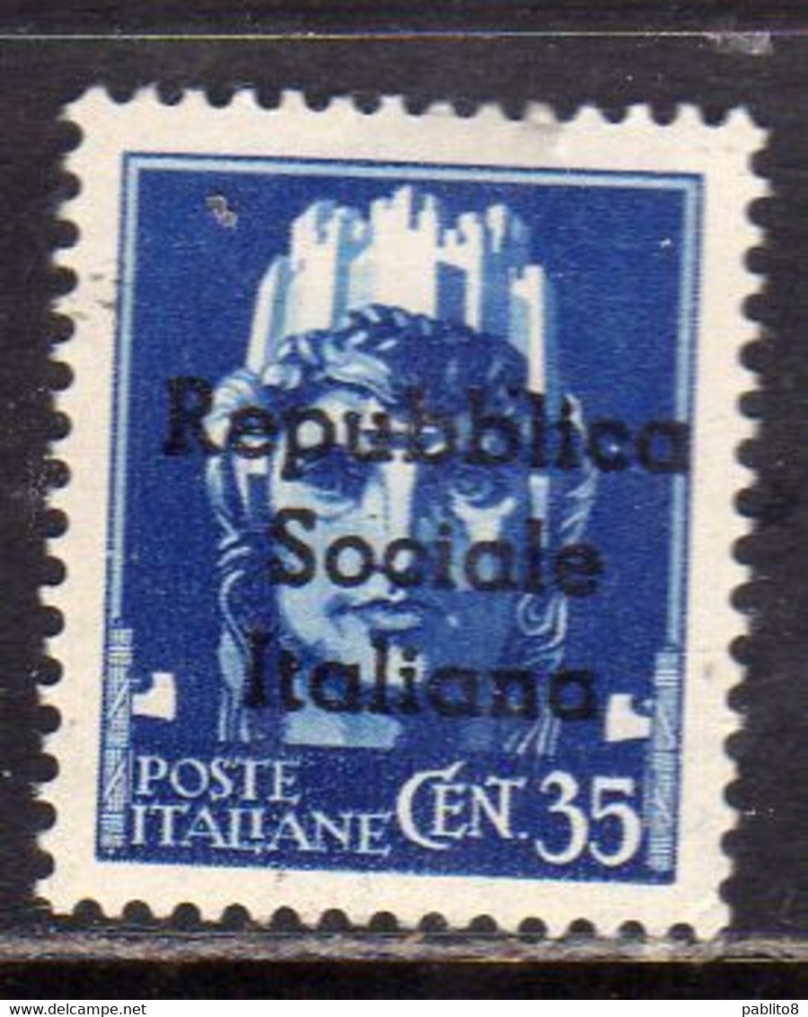 EMISSIONI LOCALI TERAMO 1944 SOPRASTAMPATO D' ITALIA ITALY OVERPRINTED  CENT. 35c MNH - Lokale/autonome Uitgaven