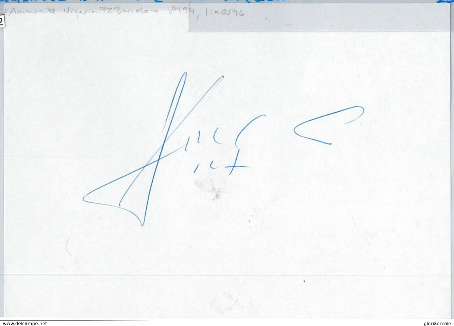 59622 -  SPORT  AUTOGRAPH  - FOOTBALL -  F.C. BARCELLONA: Emmanuel Amuneke - Autographes