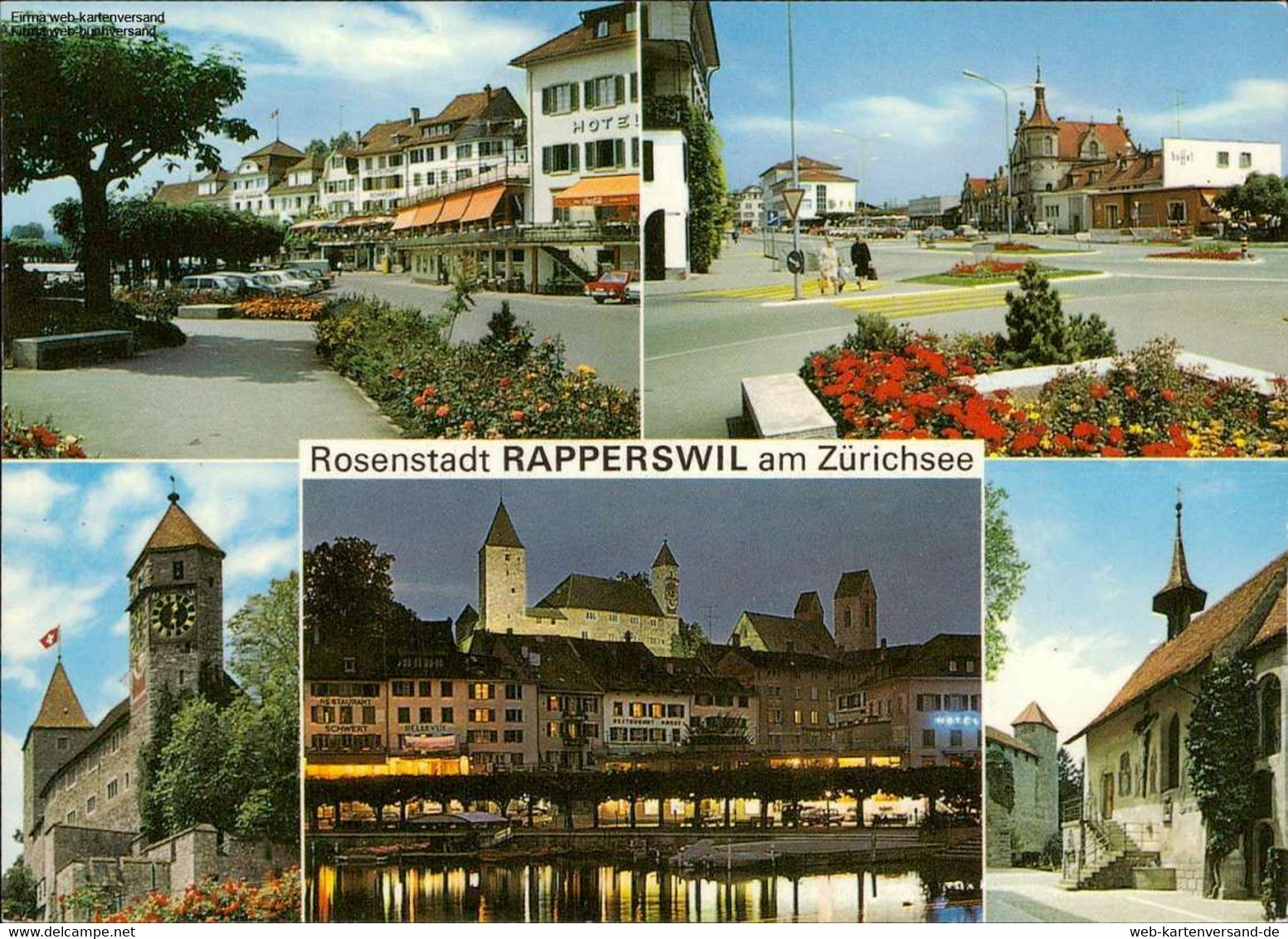 1078689  Rosenstadt Rapperswil Am Zürichsee Mehrbildkarte - Rapperswil