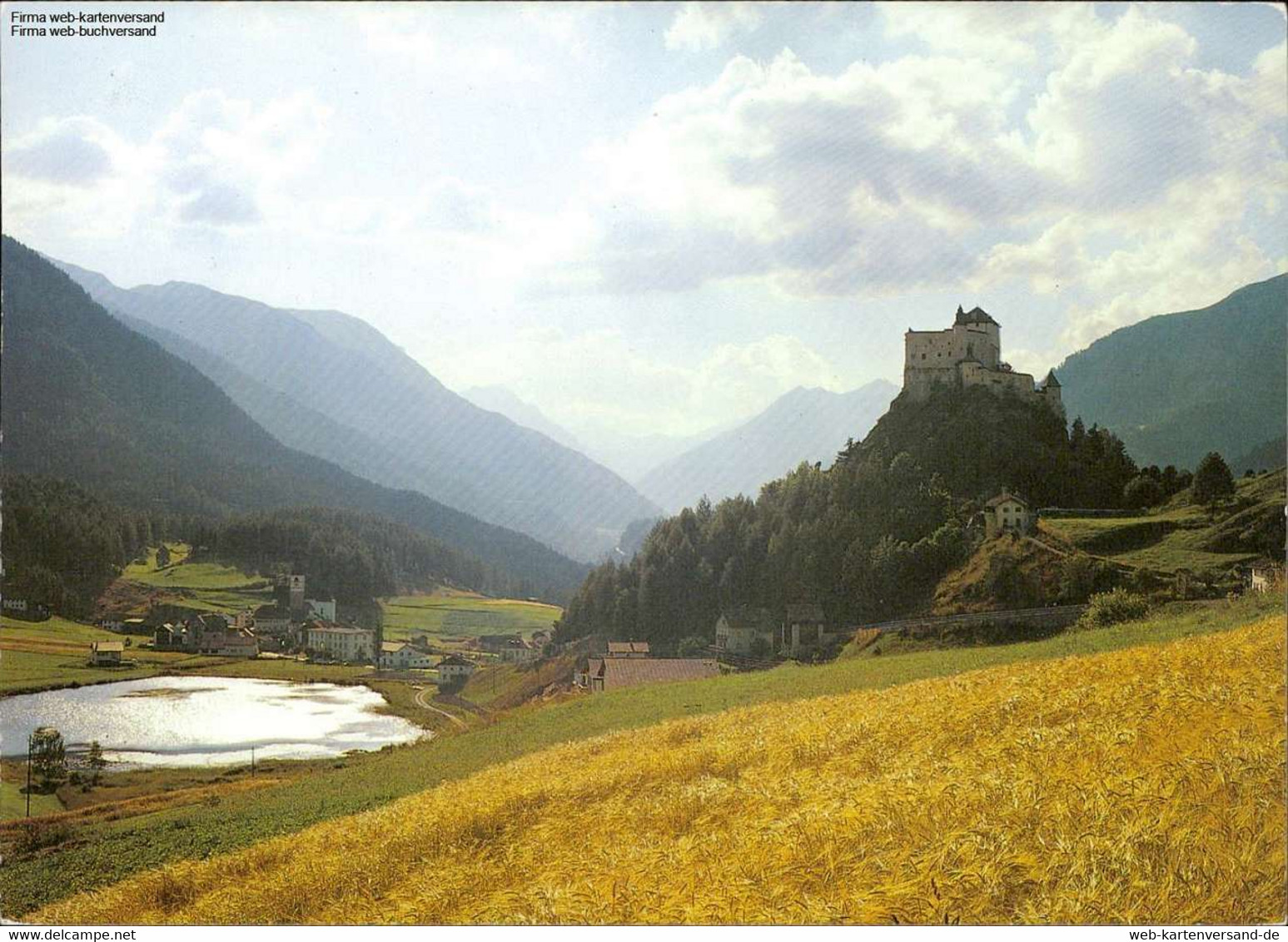 1079702  Schloss Tarasp Mit Tarasp-Fontana Gegen Flüelapass - Tarasp