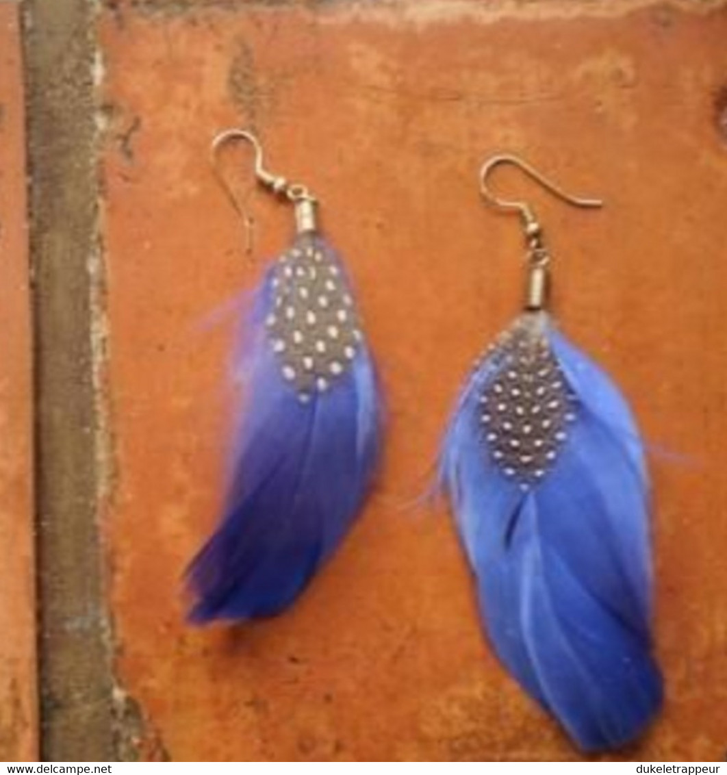 Boucles D'oreilles Plumes : Indien, Country , Cowboy ! - Earrings