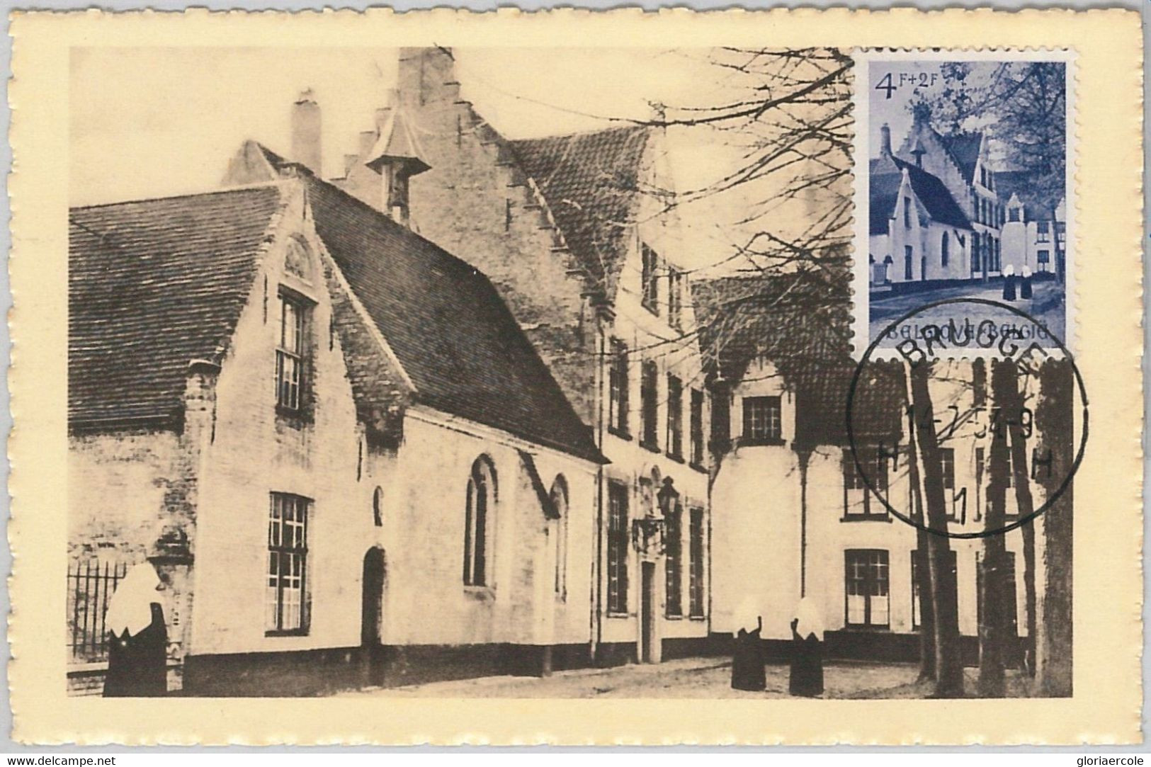 57061 - BELGIUM - POSTAL HISTORY: MAXIMUM CARD 1954 - ARCHITECTURE - 1934-1951