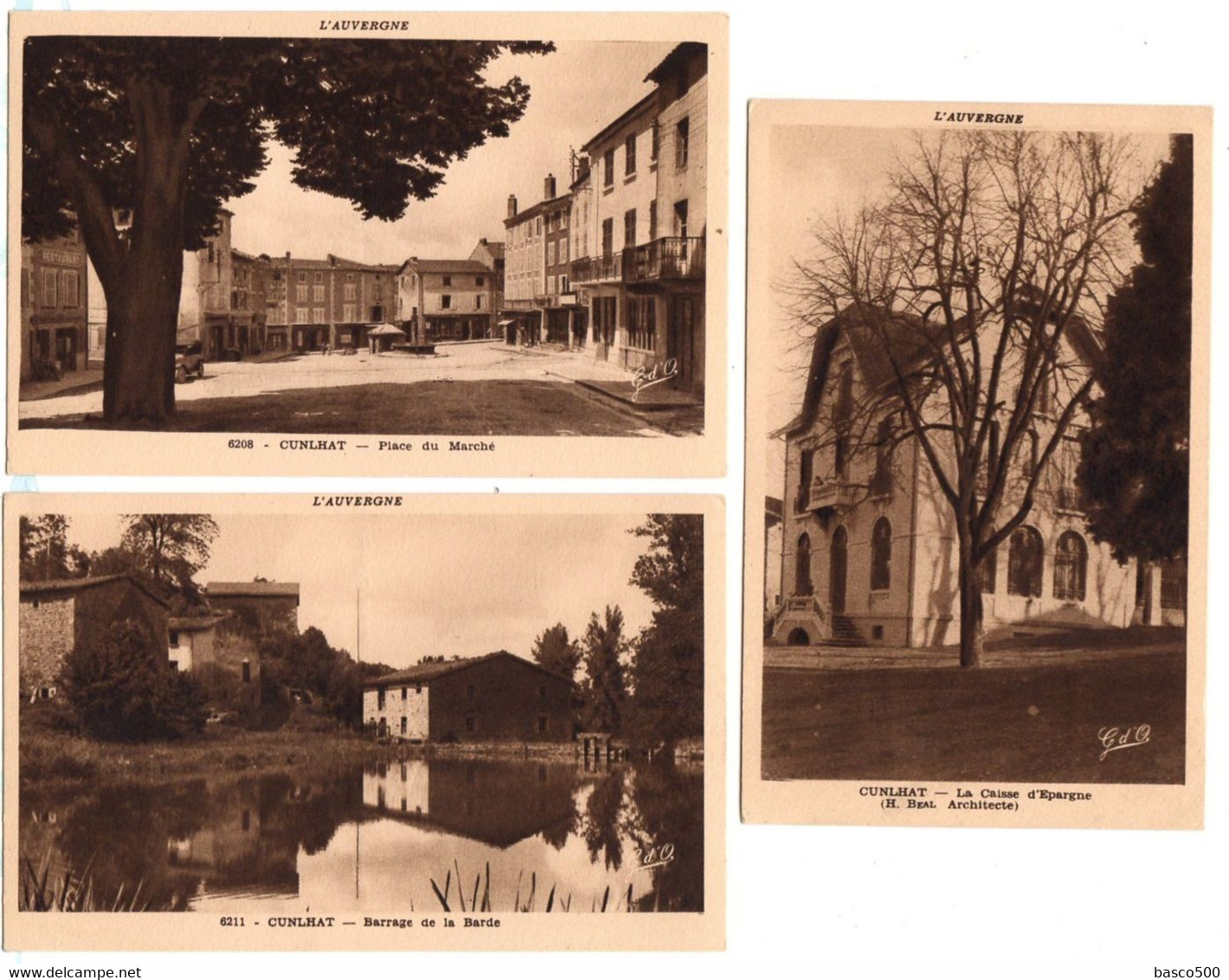 CUNLHAT : 3 Cartes Du BOURG - Cunlhat