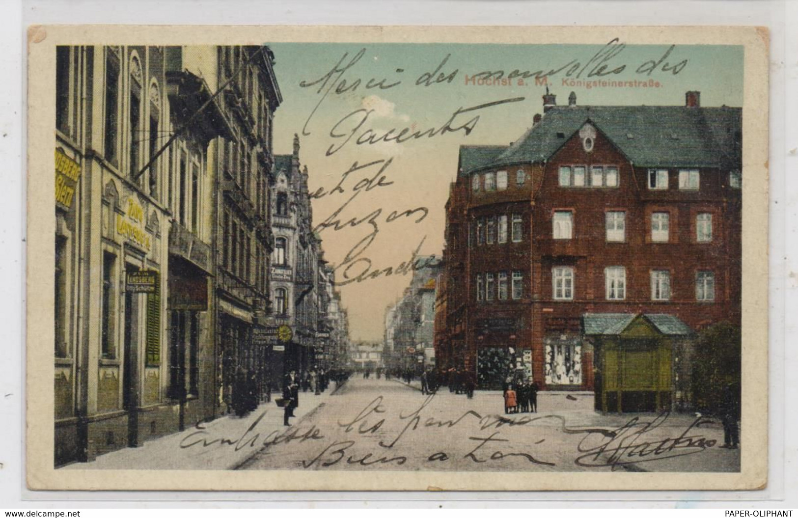 6000 FRANKFURT - HÖCHST, Königsteinerstrasse, 1919 - Hoechst