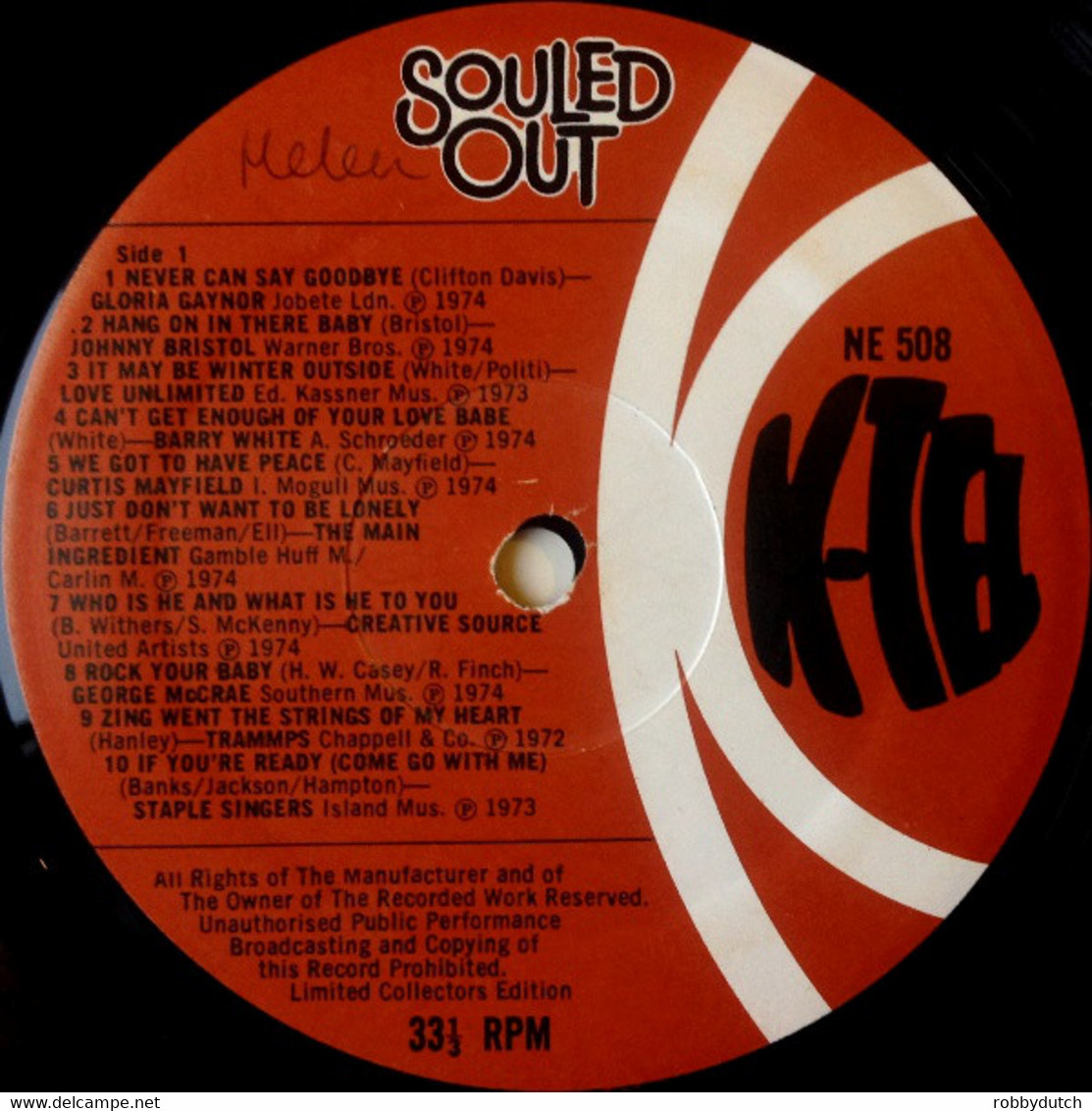 * LP *  SOULED OUT - VARIOUS ARTISTS (England 1975) - Soul - R&B