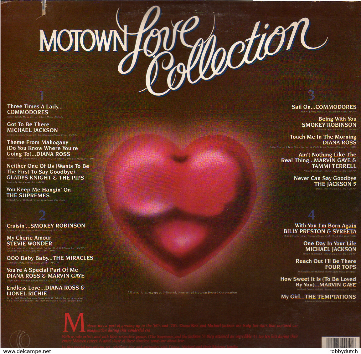 * 2LP *  MOTOWN LOVE COLLECTION - VARIOUS ARTISTS (USA 1984) - Soul - R&B