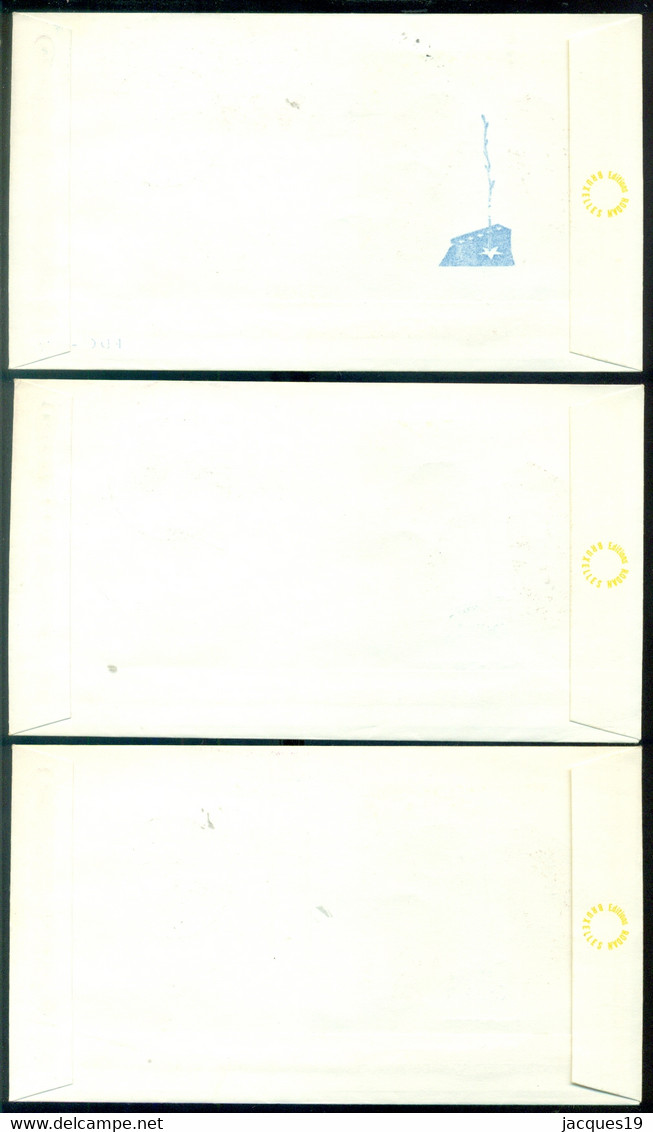 Belgie 1960 FDC's (3) P 81, P 81a En P 81b Indépendance Du Congo Complete Serie OPB 1139-1146 - 1951-1960