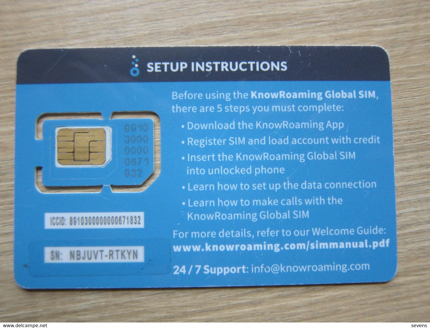 KnowRoaming Global SIM Card, The Nano Chip Moved,with Some Scratch - Autres & Non Classés