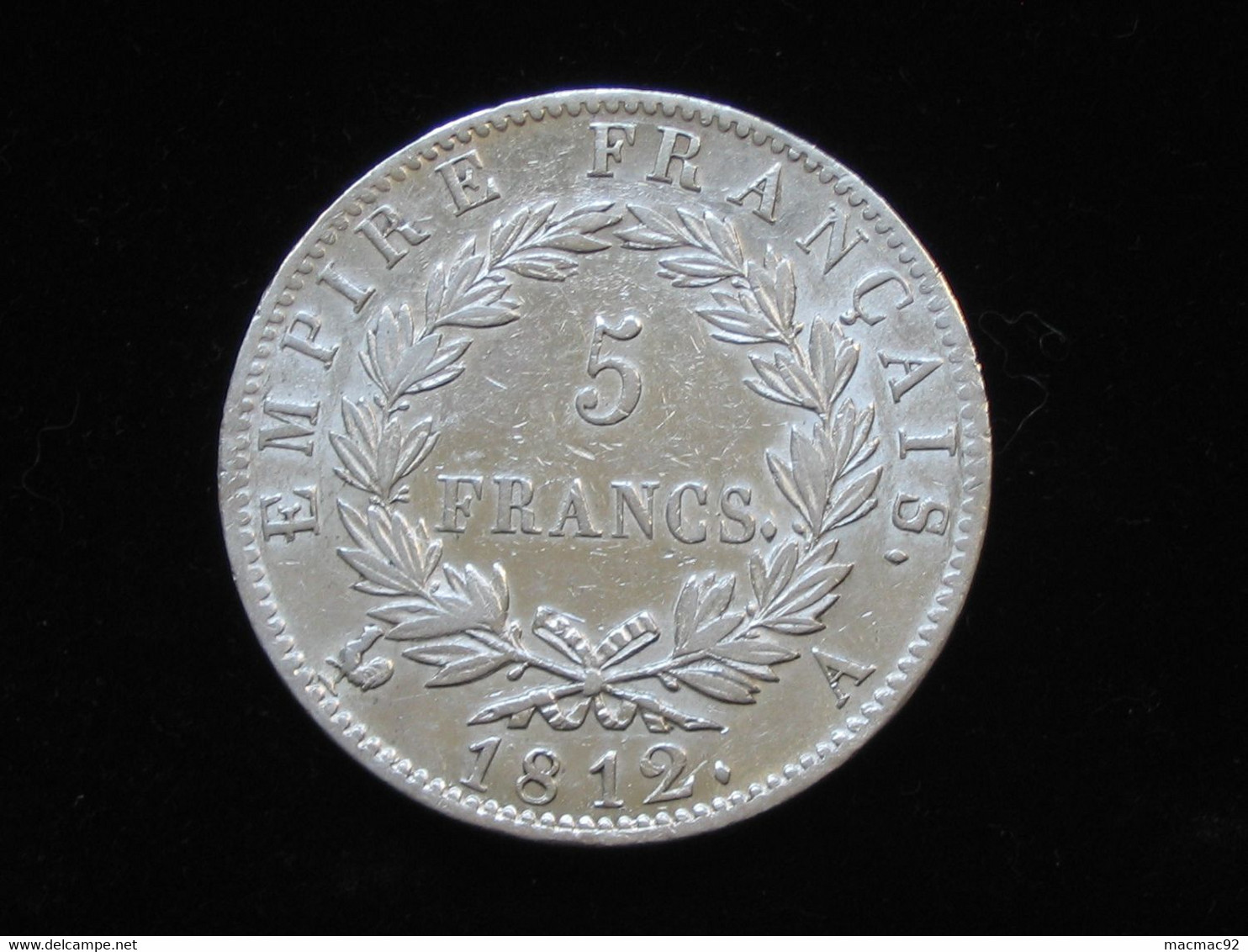 5 Francs NAPOLEON EMPEREUR 1812 A -  Empire Français   **** EN ACHAT IMMEDIAT ****   Monnaie Proche Du SUP - 5 Francs