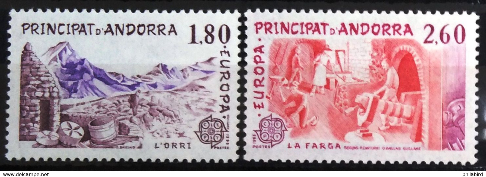 EUROPA 1983 - ANDORRE FRANCAIS                  N° 313/314                       NEUF** - 1983