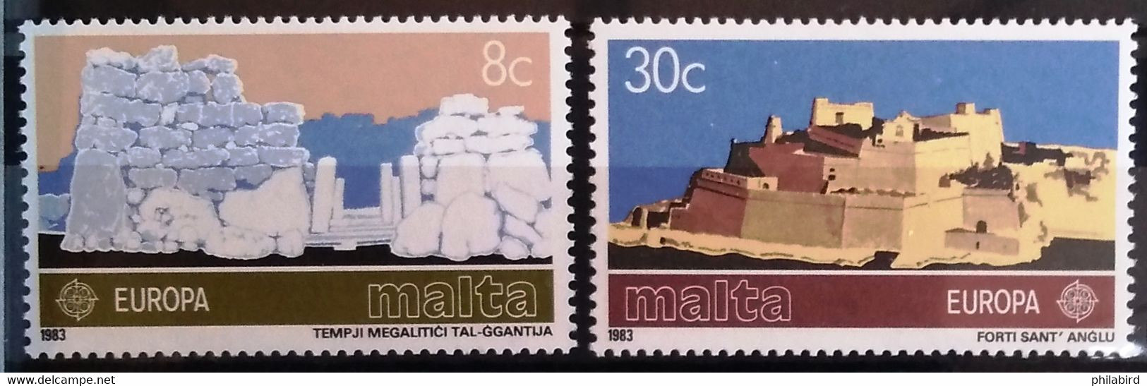 EUROPA 1983 - MALTE                 N° 668/669                       NEUF* - 1983