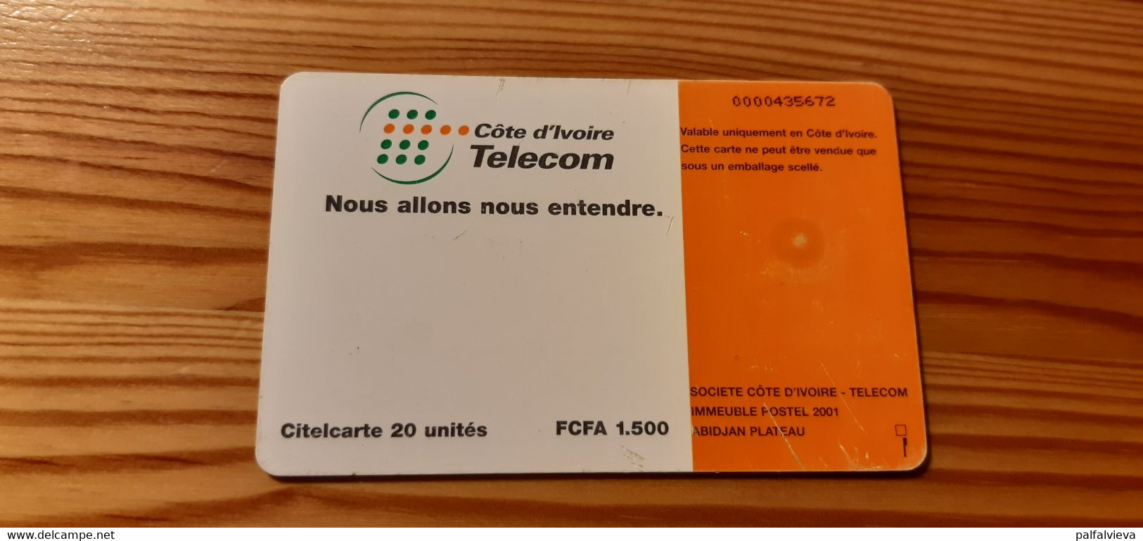 Phonecard Ivory Coast - Costa D'Avorio